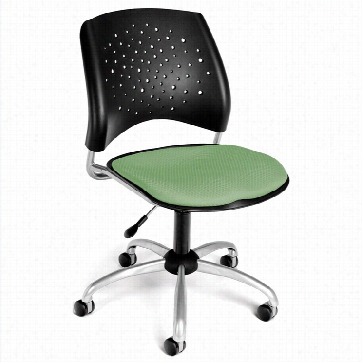 Ofm Star Swivel Offfice Chair In Sage Gren