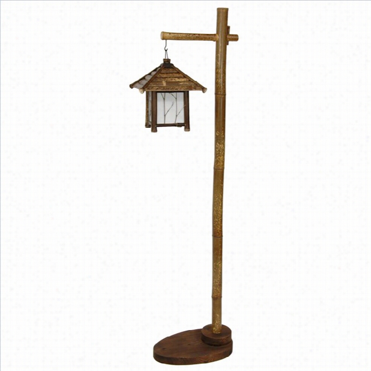 Oriental Furnituure Yyama Lantern Stand In Natural