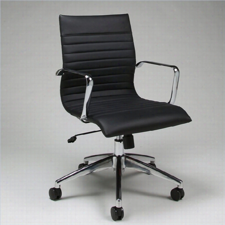 Pastel Furnitjre Janette Office Chair In Black