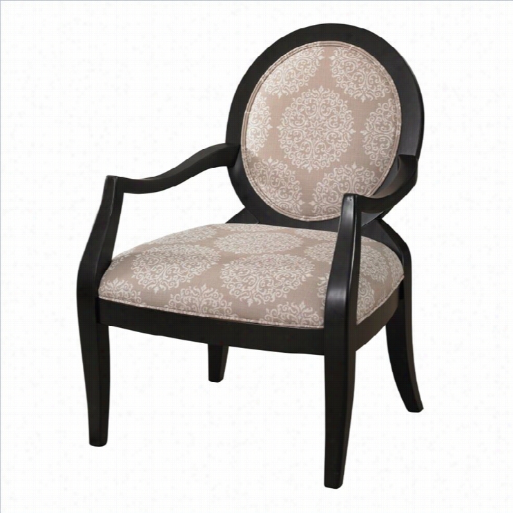 Powell Ufrniture Batik Fabrc Arm Chair In Ivory