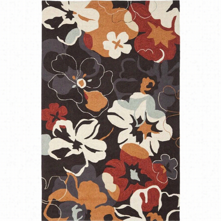 Safavieh Four Seasons  Negro Indoor Outdoor Rug - 5' X 8'