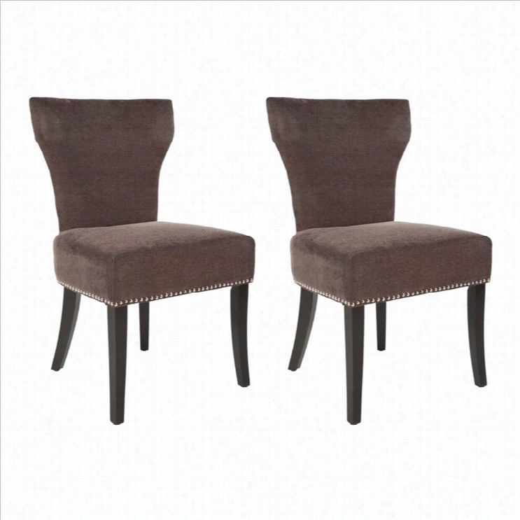 Safavieh Maria Birch Dining Chair In Brown (set Of 2)