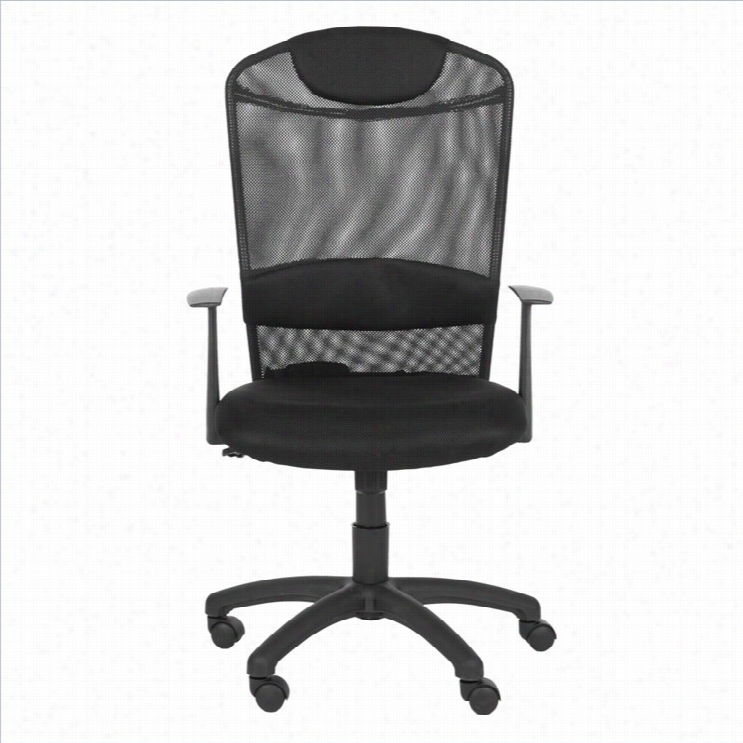 Safaiveh Shane Desk Office Chair In Blac K