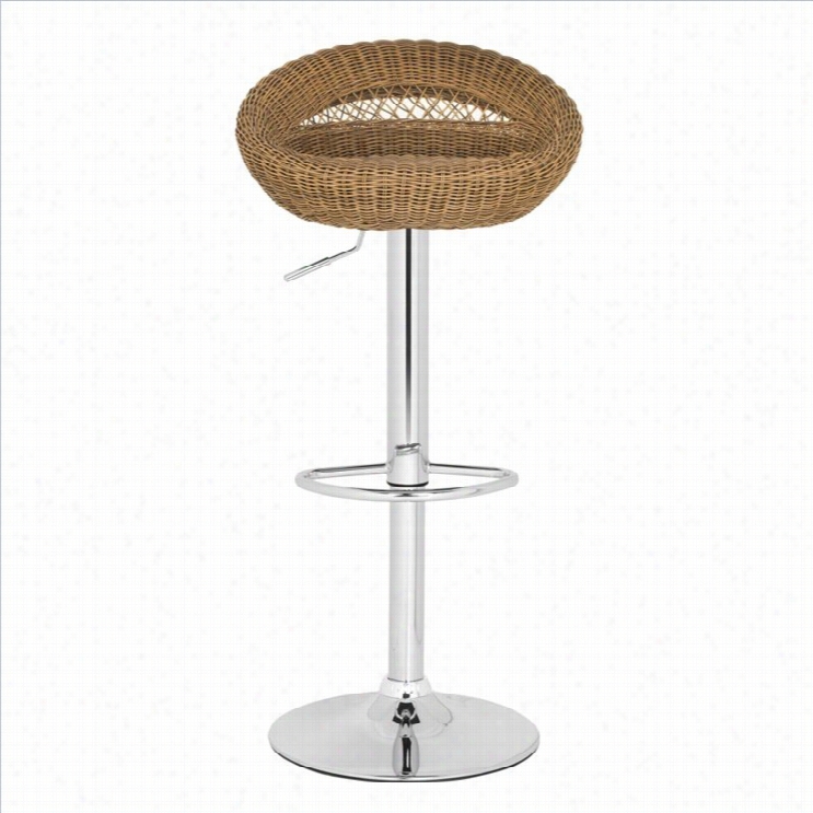 Safavieh Zeba 24.8-33.3 Bar Stool In Brown