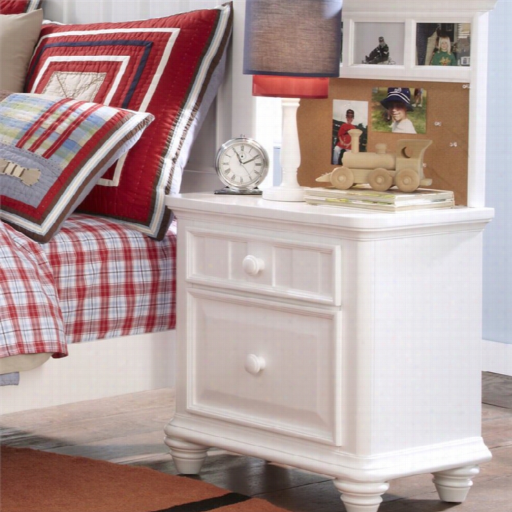 Samuel Lawrence Summertime 2 Drawer Ood  Nightstand In Hwite