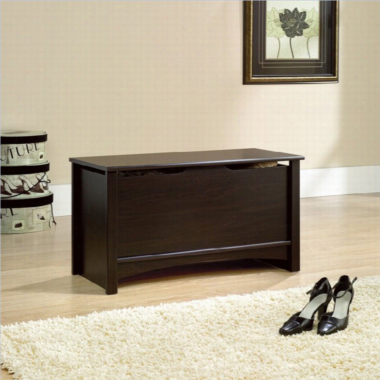 Sauder Shoal Ccreekk Storage Chest In Jamocha Wood Finish