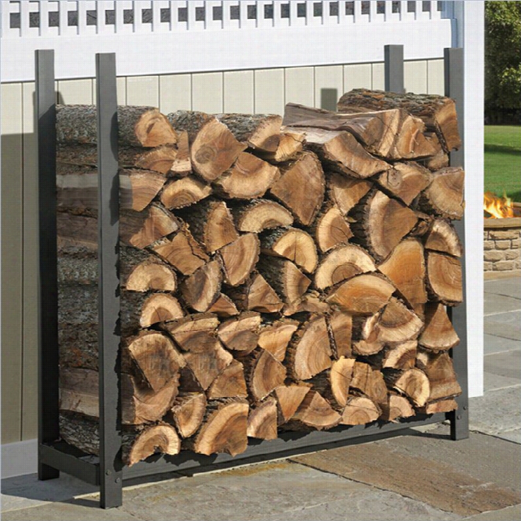 Shelterlogic 4' Ultra Dut Firewood Rack Ij A Box In Black