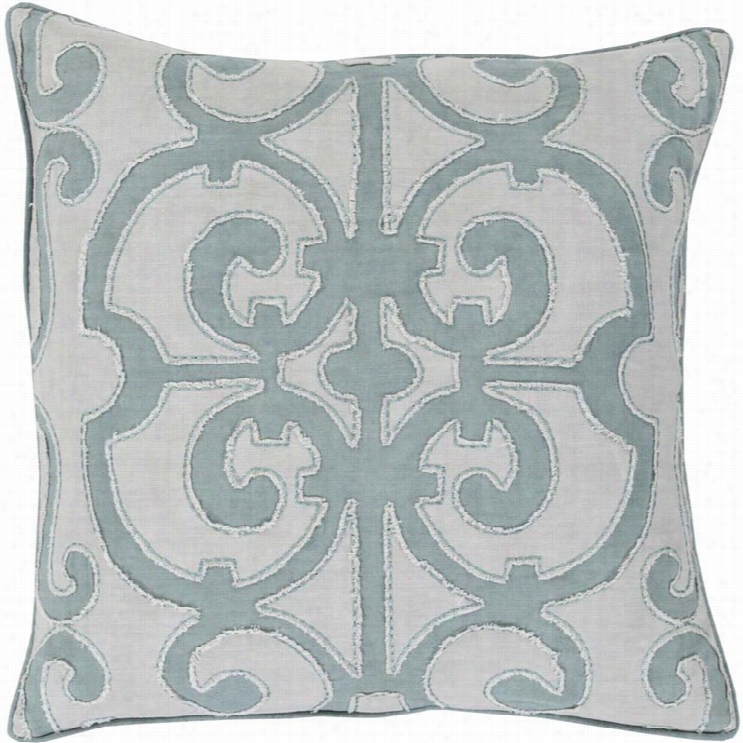 Surya Amelai Poly Fill 18 Square Pillow In Slate