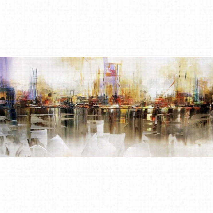 Surya Decor 60 X 30 The Painte D City Print