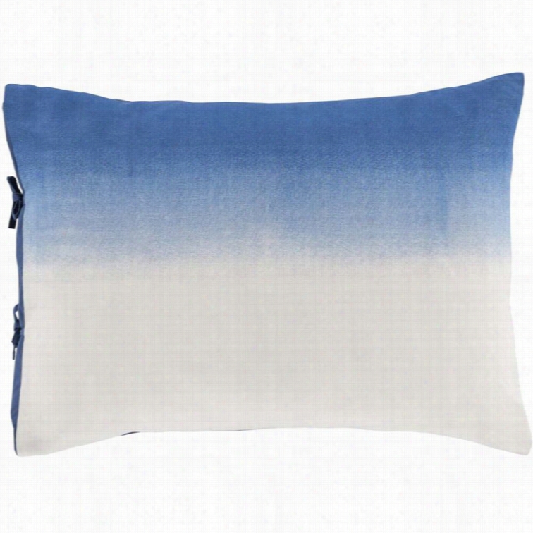 Surya Dip Dyed Woven Cotton Standard Sham In Navy