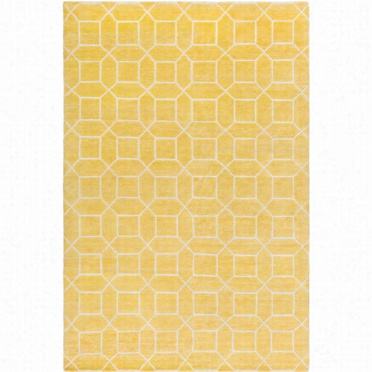 Surya Keystone 6' X 9' Hand Knotted Wool Rug In Golden