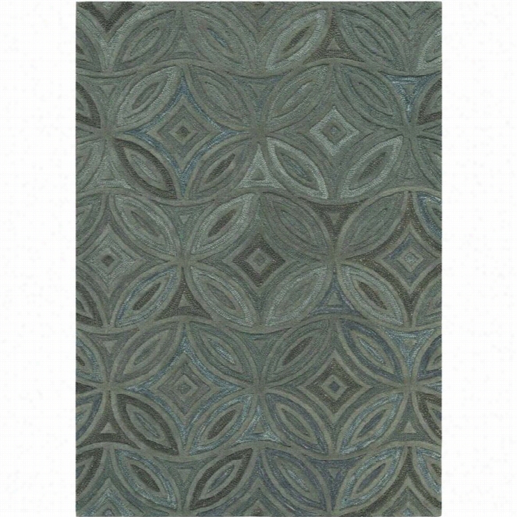 Surya Perspective 5 ' X 8' Hand Tuftsd Wool Rug In Green