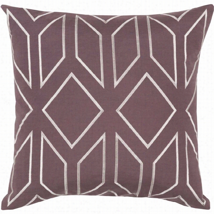 Suray Skyline Poly Fill 20 True Pillow In Purple
