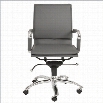 Eurostyle Gunar Pro Low Back Office Chair in Gray/Chrome