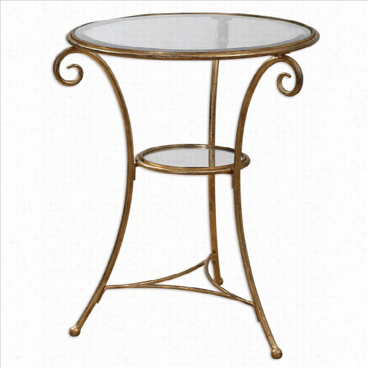 Uttermost Maia Iron Accentt Table In Gold