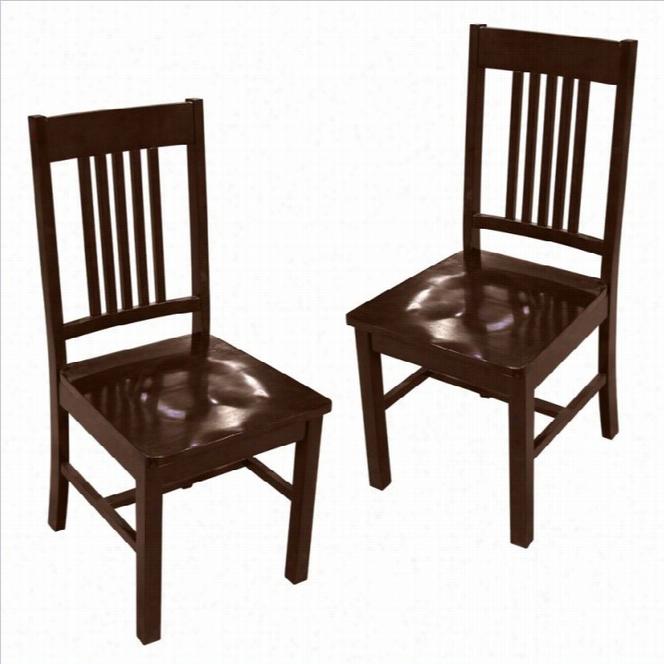 Walker Edison Meridian Dining Chairman In Cappuccino (set Of 22)