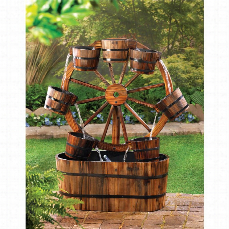 Zihgz And Thingz Wagon Wheel Fountain