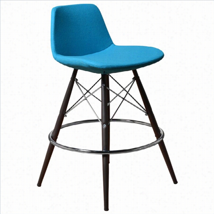 Aeon Furniture Christine-1 23 Counter Stool In Turquoise (set Of 2)