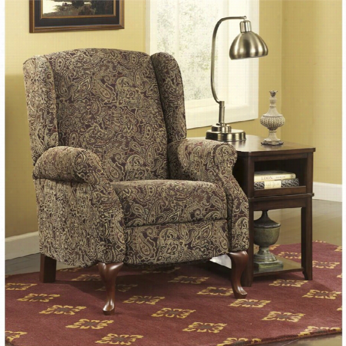 Ashley Nadior Fabric High Leg Recliner In Paisley