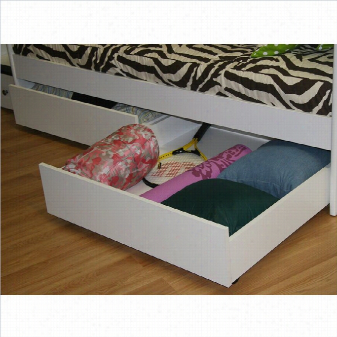 Berg Furniture Undre Bed Storage Drawer (set Of 2)-brandy