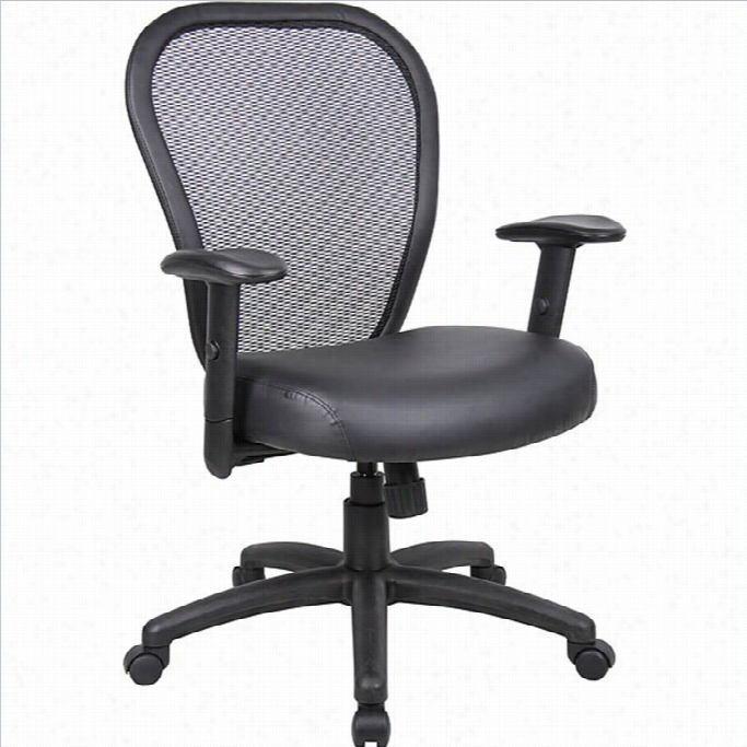 Blss Offfice Prdoucts Mesh  Arm Office Chair In The Opinion Of Adjustment Lever-with Heda Rest