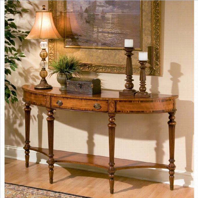 Butler  Specialty Demilune Console Table In Connoisseur's Finih