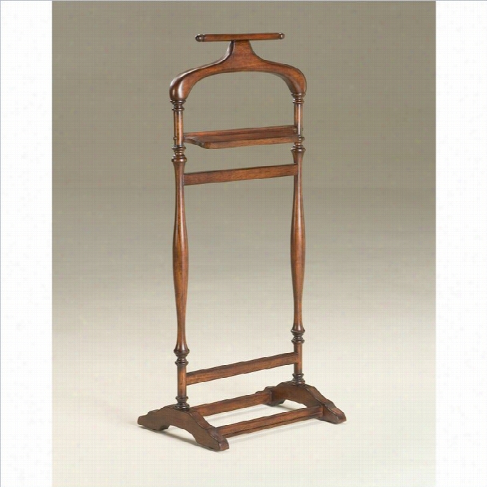 Butler Specialty Valet Stand In Plantation Cherry Finish