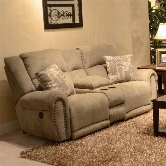 Catnapper Stafford Lay Lfat Reclining Loveseat In Platinum