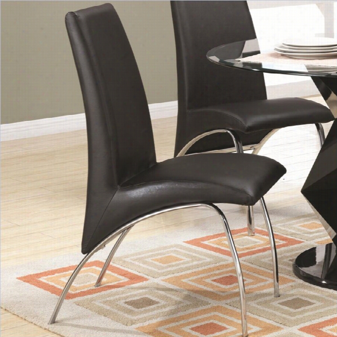 Cosater  Ophelia Dining Chair In Black