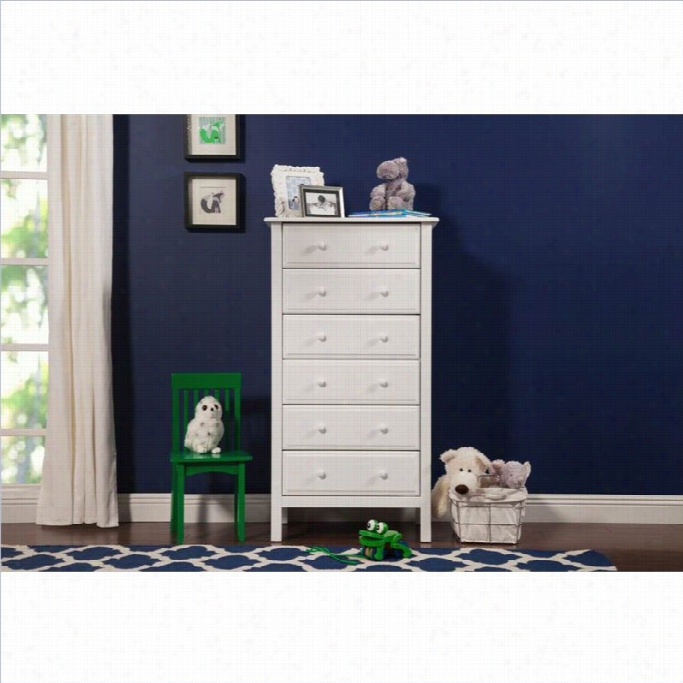 Davinci Jayden 6 Drawer Tall  Dresser In Whit