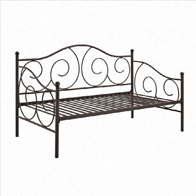 Dhp Vcitoria Metal Daybed In Bronze-twin