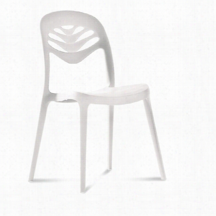 Domitalia Foryou2 Armless Stacking Chair In White