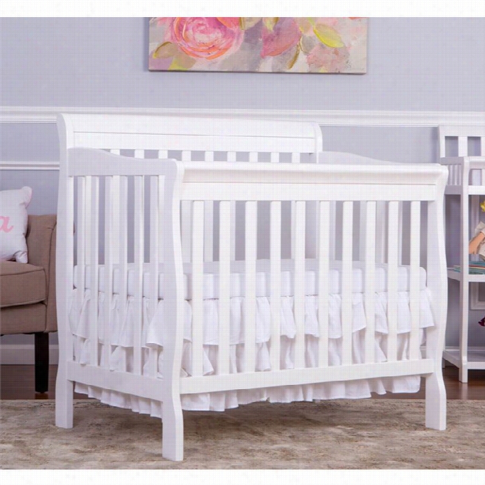 Dream On Me Aden Convertible 4-in-1 Mini Crib In White