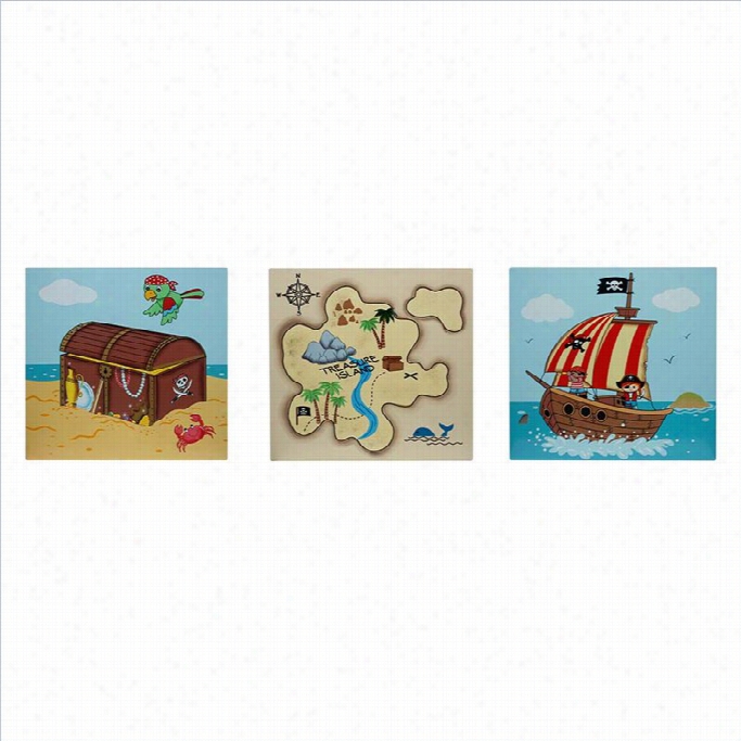 Fantasy Fields Priatss Isla Nd Wooden Wall Ary Set