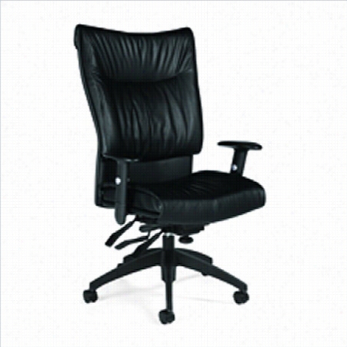 Global Softcurrve High Back Multti-tilter Office Chair In Black