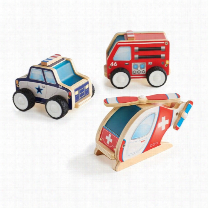 Guidecraft Jr. Plywood Community Vehicles