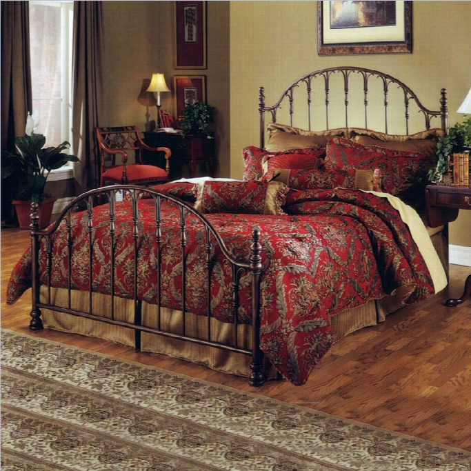 Hillsdale Tyler Metal Panel Bed In Old Bronze Finish-full