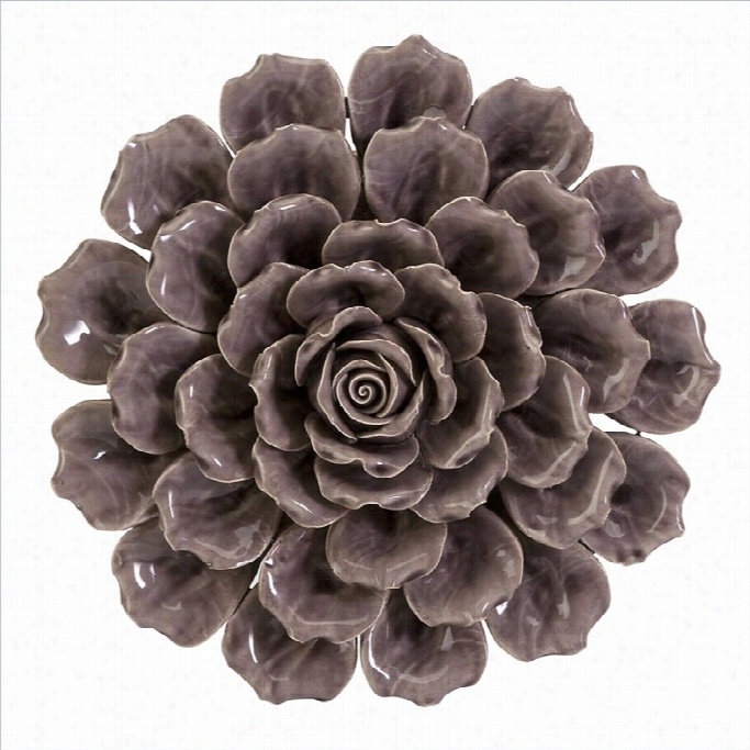 Imax Corporation Agdalyn Ceramic Wallflower In Purple