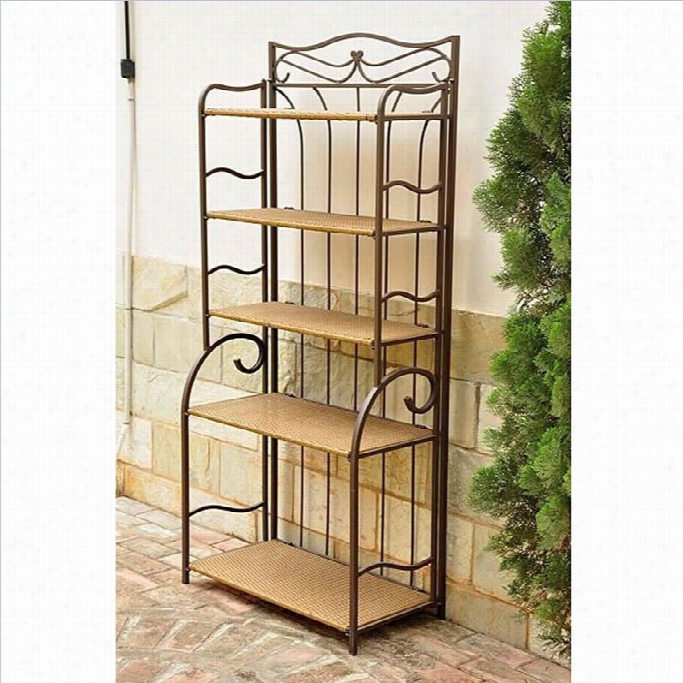 Internatioal Caravan Valemc Ia Indoo/routdoor 5-tier Bakers Rack