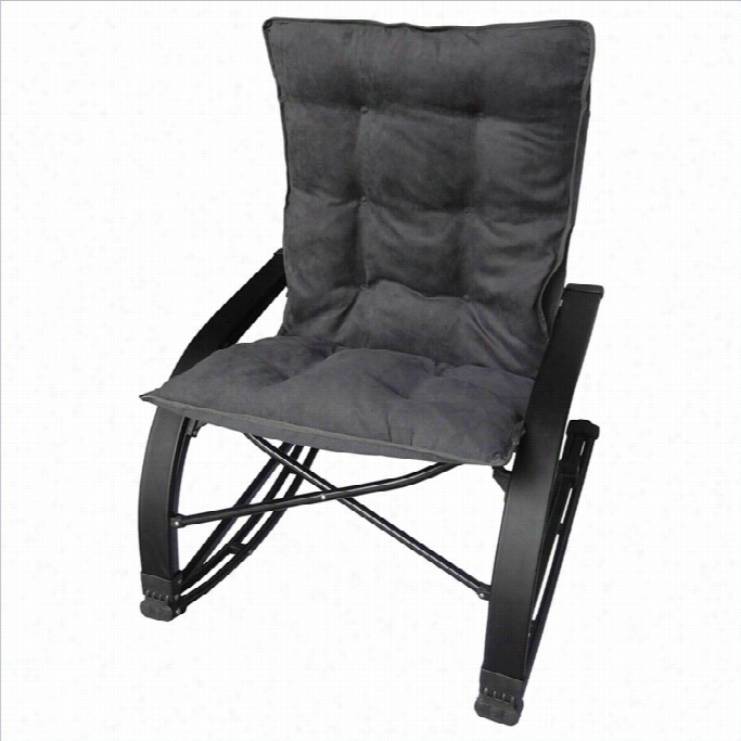 International Caravan Wembley Folding Rocking Chair In Gray