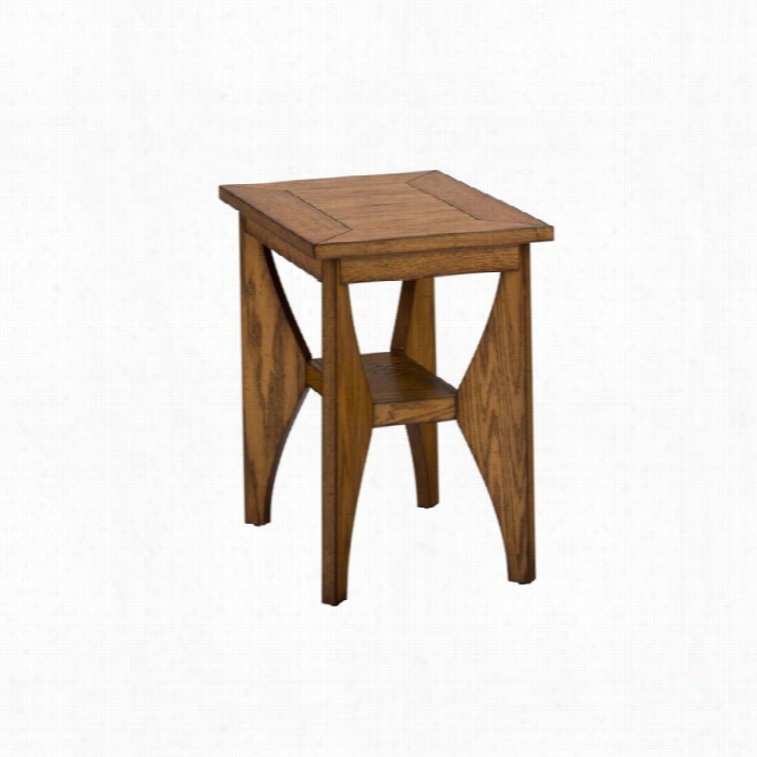 Jofran Honey Creek Chaieside Eend Table In Light Wood