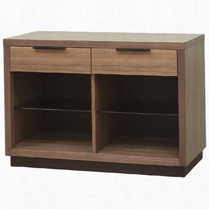 Ma Rtin Furniture Stratus Two Drawer Console Table In Chestnut