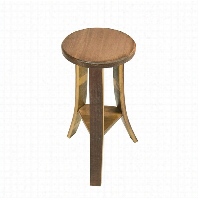 Napa East Collection 27 Wood Stools In Natural (set Of 2)