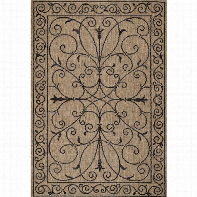 Nuloom 8' 6 X 13' Machine Made Kathleen Outdoor Kerm Rug In Brown