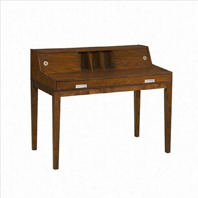 Office Star Carter Writing Desk In Espresso Oak