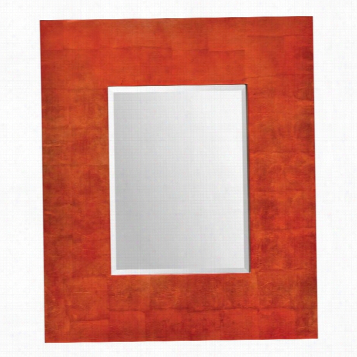 Renwil Andfos Mirror In  High Gloss Warm Red