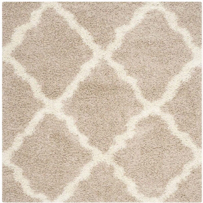 Safavieh Dallas Shag Beige Shag Rug - Square 6'