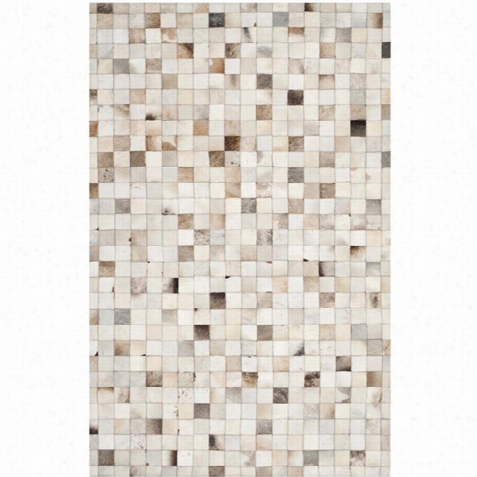 Safavieh Studio Leather Beige Shag Rug - 5' X 88'