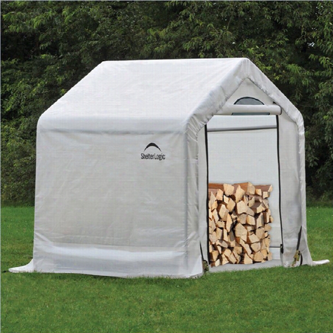 Shelterlogic 5'x3.5's5 Firewood Seasoning Shed In Whitte