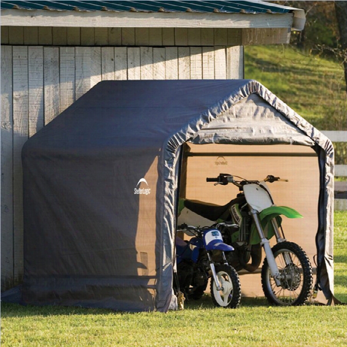 Shelterlogic Shed-in-a_box 6'x6'x6' Peak Style Storage Shed In Gray